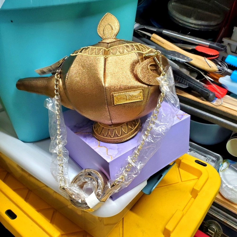 Disney Gold Lamp-Shaped Bag